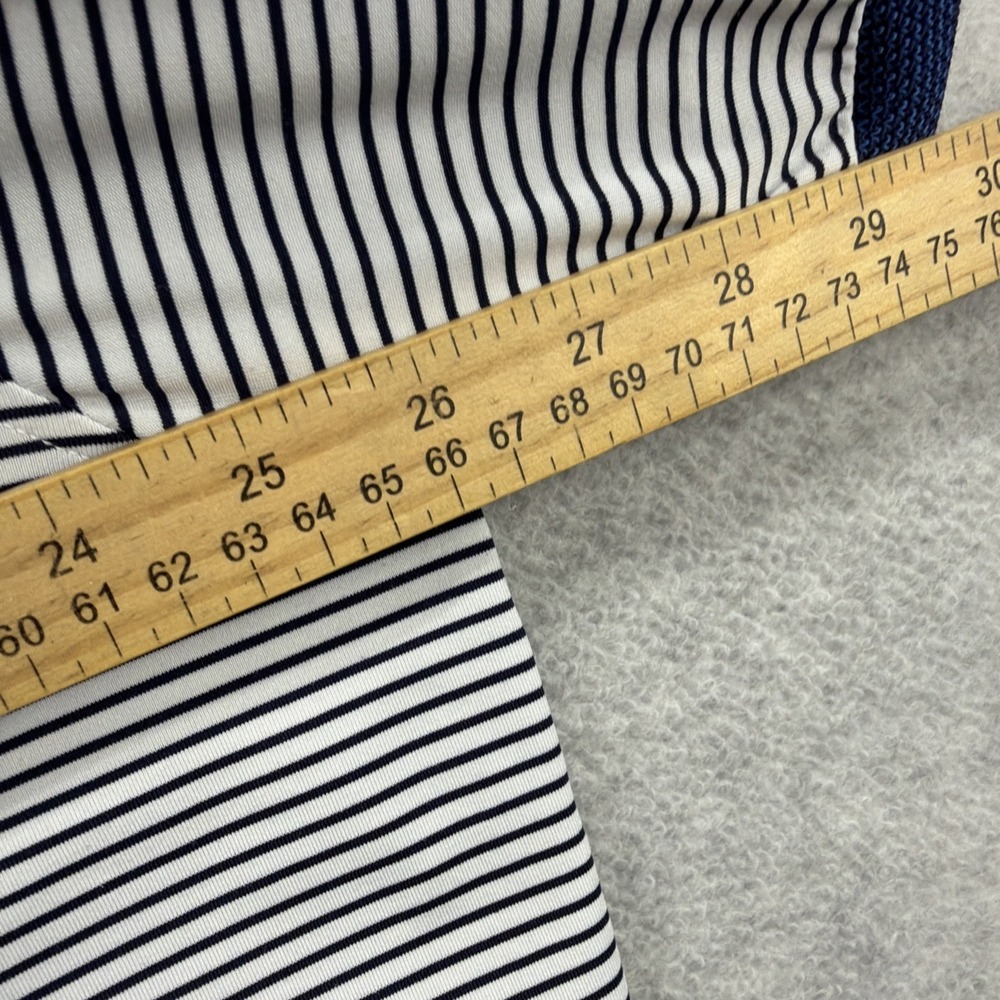 Greyson Polo Shirt Mens‎ XL Blue White Striped Trump National Charlotte Golf - Picture 9 of 9